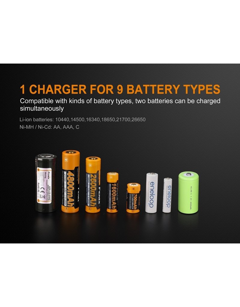 Fenix 2 Channel Battery Charger