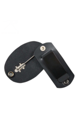 Rothco Leather Clip-on Badge Holder / Swivel Snap