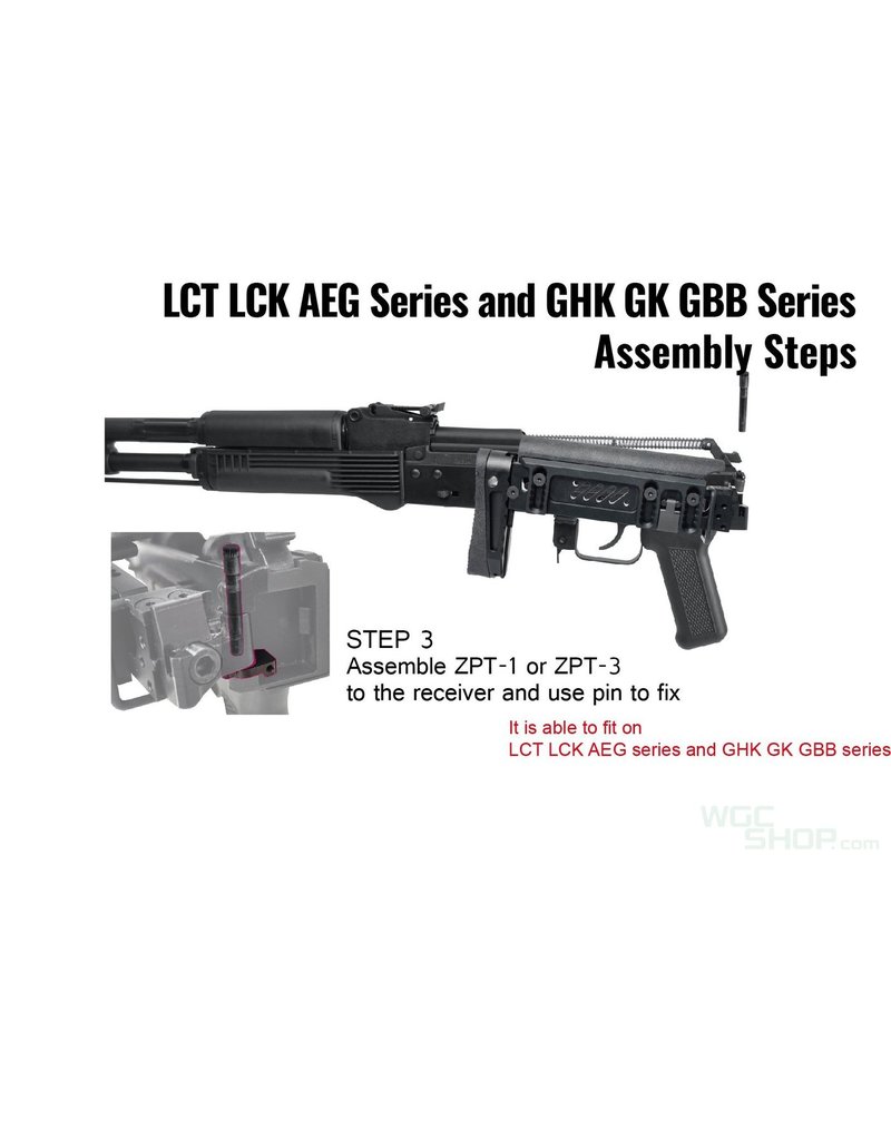 LCT Z Series PT-3 AK Foldable Buttstock