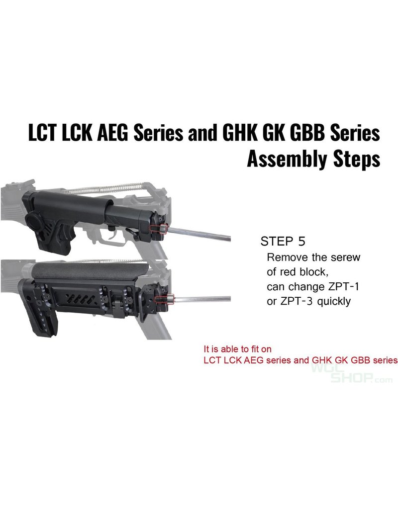 LCT Z Series PT-3 AK Foldable Buttstock
