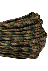 550 Paracord Forest Camo Made in the USA Polyester/Nylon Type 111