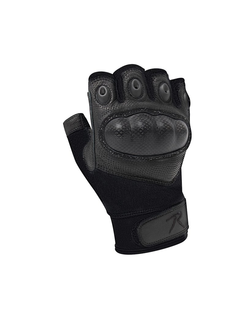 Rothco Fingerless Cut and Fire Resistant Carbon Hard Knuckle Gloves