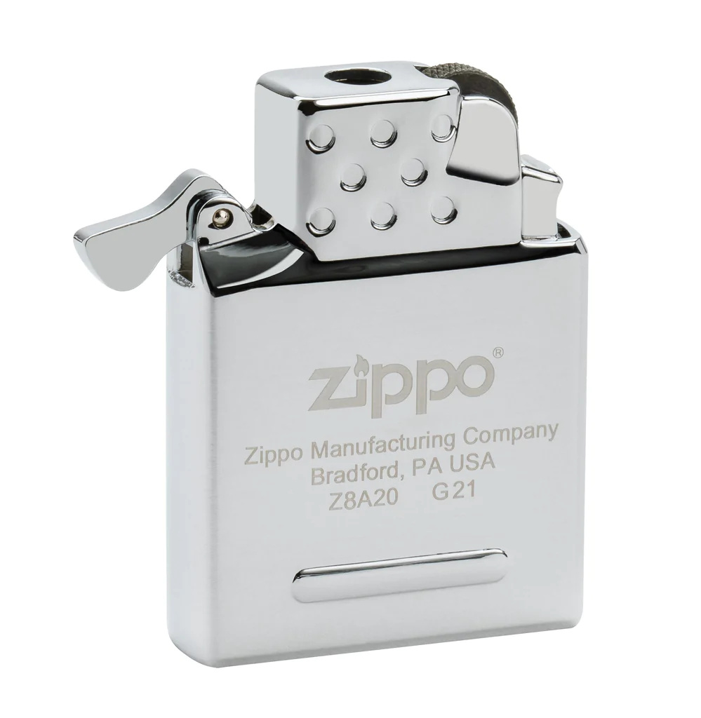 Briquet Zippo® Insert à gaz – Flamme jaune 65815, Briquet coupe-vent  rechargeable Zippo, fabriqué en métal avec fonction click Zippo, couleur