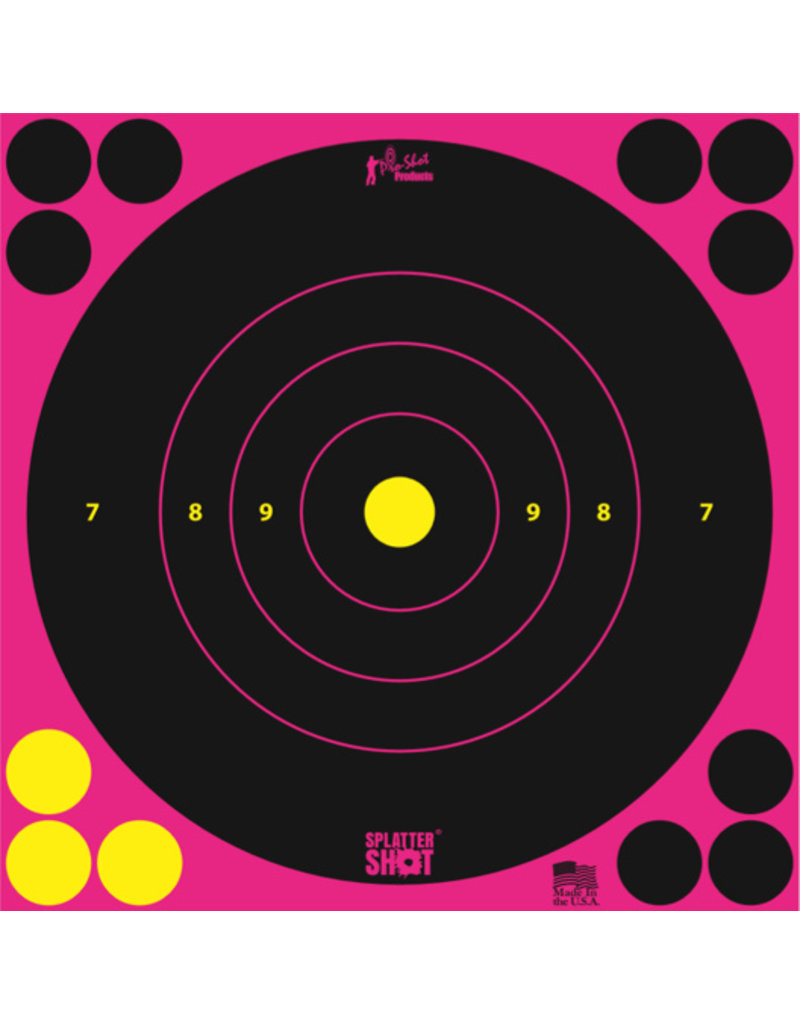 Pro-Shot 8″ Pink Bullseye Target (6 Pack)