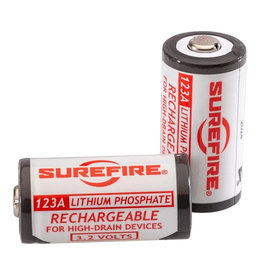 Surefire 123A Rechargeable Batteries (2 Pack Without Charger)