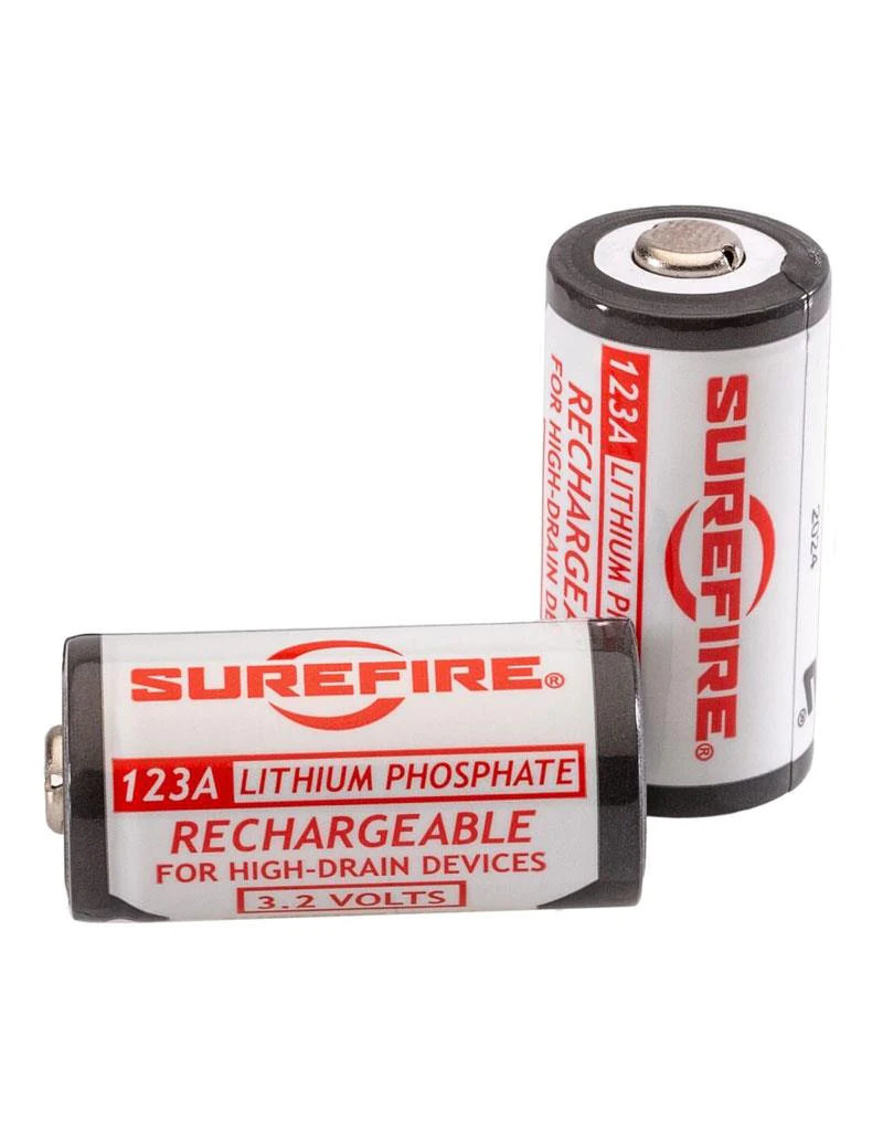 Surefire 123A Rechargeable Batteries (2 Pack Without Charger)