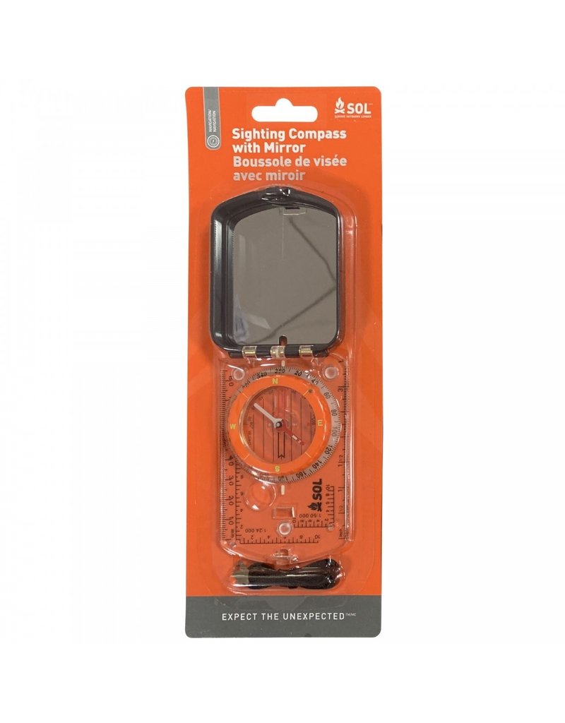 Survive Outdoors Longer Sighting Compass with Mirror