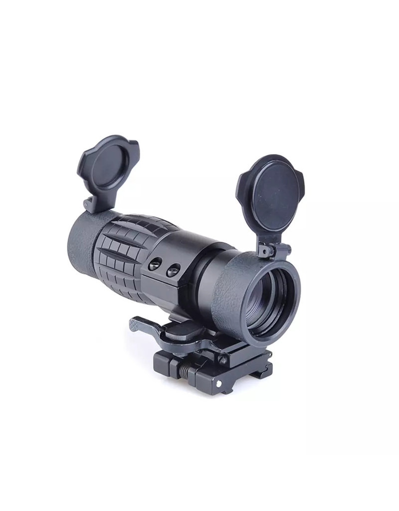 Aim-O Optique ET Style 4X FXD Magnifier with Adjustable QD Mount