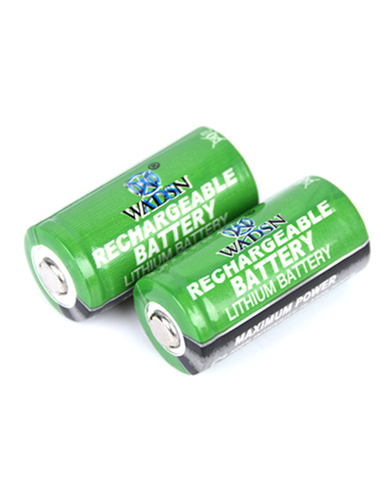 WADSN Batteries Rechargeables 16340 CR123A  (2 pcs)