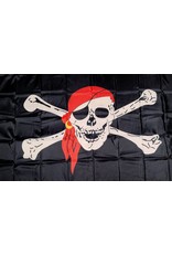 Pirate Red Scarf Flag