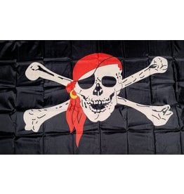 Pirate Red Scarf Flag