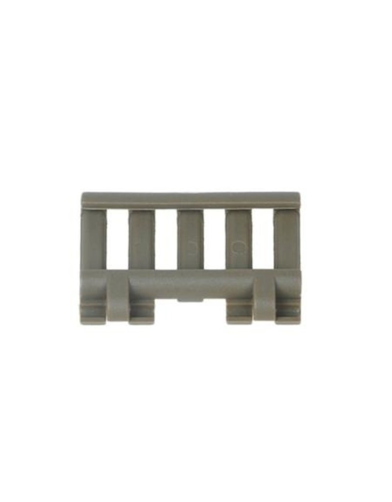 Metal Point Couvre Rail Rail Cover with Wire Loom 5-slot