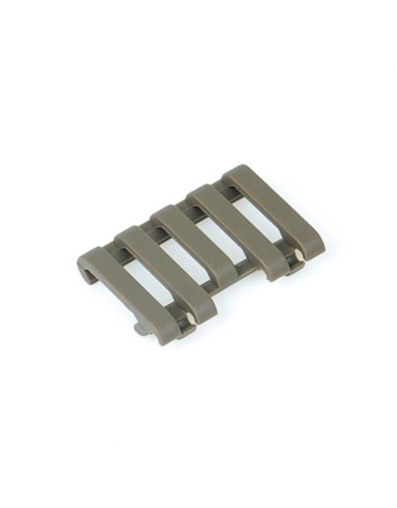 Metal Point Rail Cover with Wire Loom 5-slot