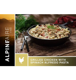 AlpineAire Grilled Chicken with Spinach Alfredo Pasta