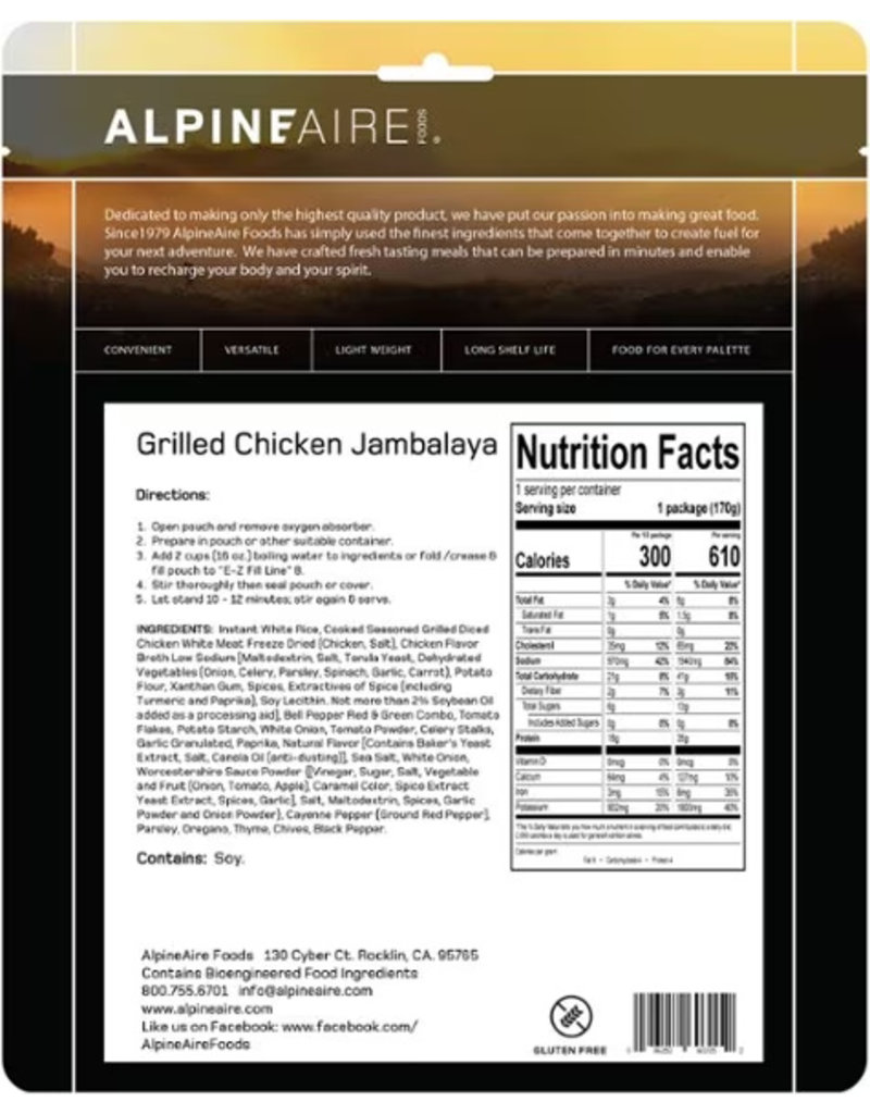 AlpineAire Grilled Chicken Jambalaya
