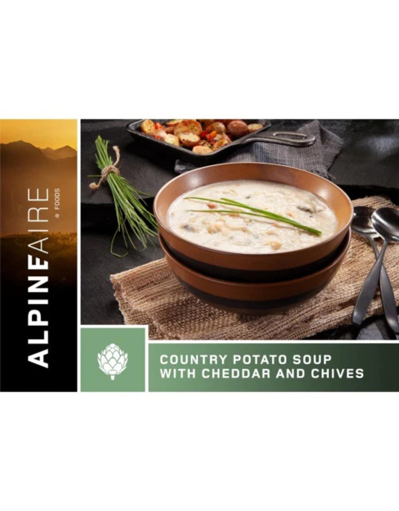 AlpineAire Soupe de Pommes de Terre Campagnarde au Cheddar et à la Ciboulette