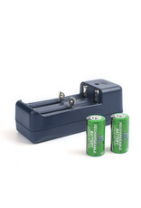 WADSN Chargeur à Batteries cr123 (2 batteries incluses)