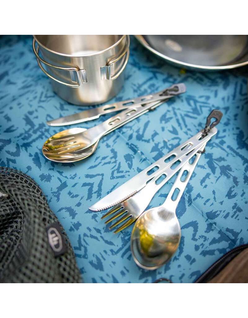 GSI Outdoors Glacier Stainless 3 PC. Ring Cutlery