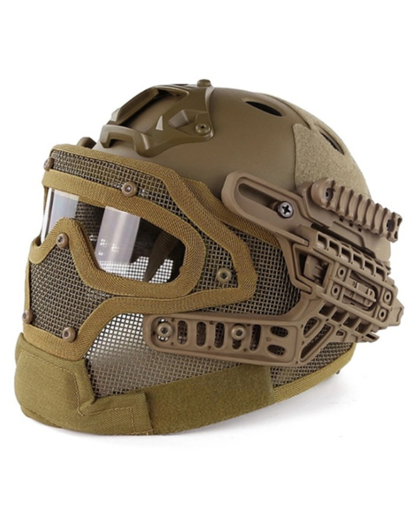 Taktak Airsoft Fast Generation Tactical Helmet with Mask