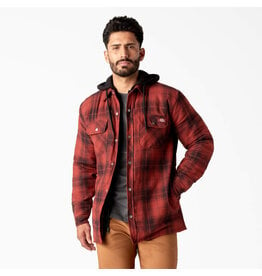 Dickies Water Repellent Flannel Hooded Shirt Jacket