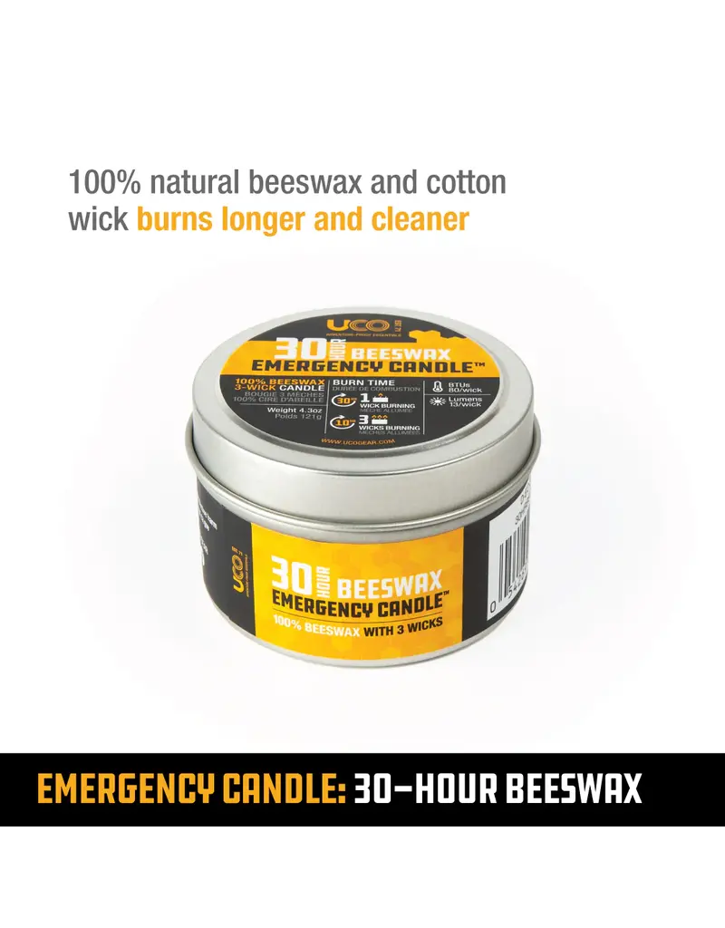 UCO 30 Hour Beeswax Emergency Candle