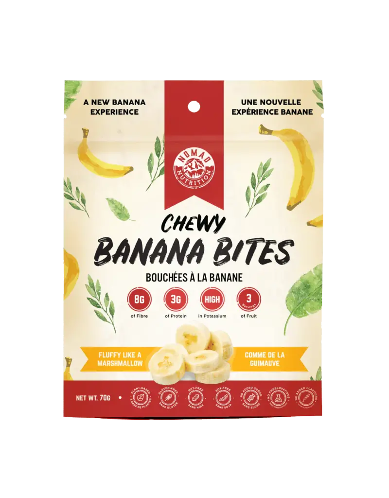 Nomad Nutrition Chewy Banana Bites