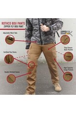 Rothco Relaxed Fit Zipper Fly BDU Pants 6-Color Desert