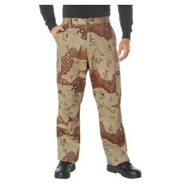 Rothco Relaxed Fit Zipper Fly BDU Pants 6-Color Desert