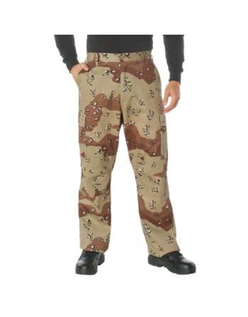 Rothco Relaxed Fit Zipper Fly BDU Pants 6-Color Desert