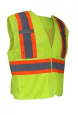 Jackfield Mesh Safety Vest with 2 Pockets Yellow