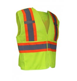 Jackfield Mesh Safety Vest with 2 Pockets Yellow