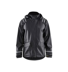 Blaklader Workwear Rain Jacket with Reflective Details Black