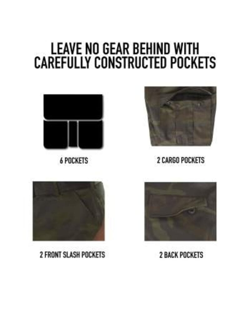 Rothco Tactical BDU Pants with Zipper Midnight Black Camo