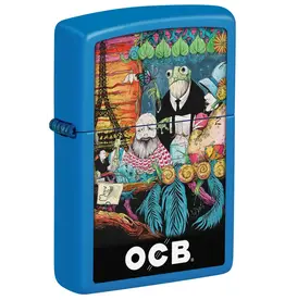 Zippo OCB Reg Sky Blue Matte Cafe Culture