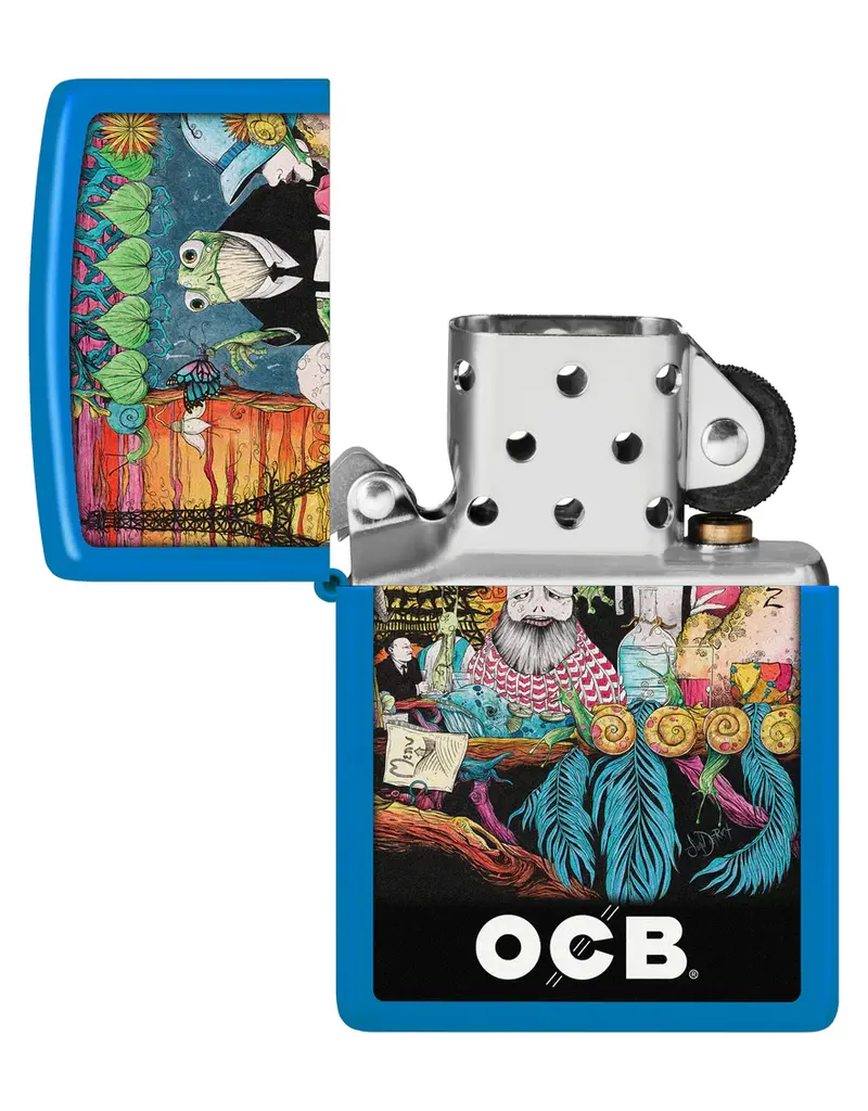 Zippo OCB Reg Sky Blue Matte Cafe Culture