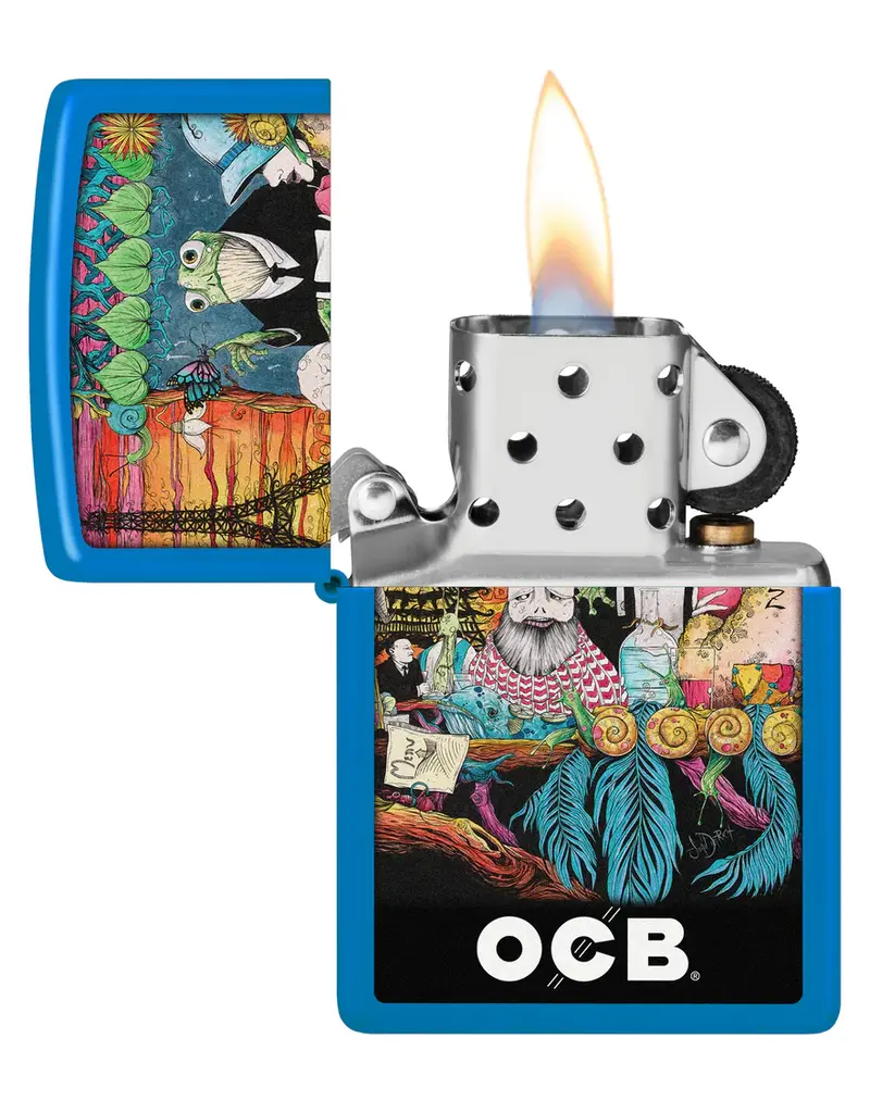 Zippo OCB Reg Sky Blue Matte Cafe Culture