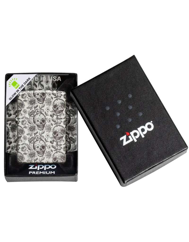 Zippo Glow in the Dark Skeleton Design