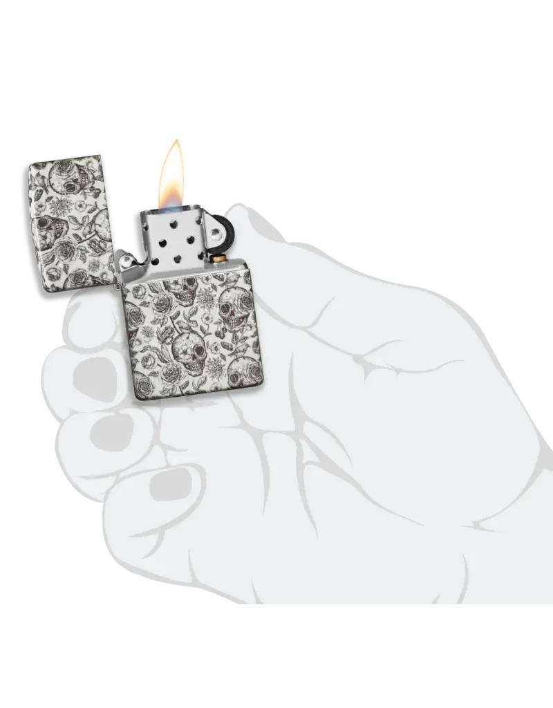 Zippo Glow in the Dark Skeleton Design