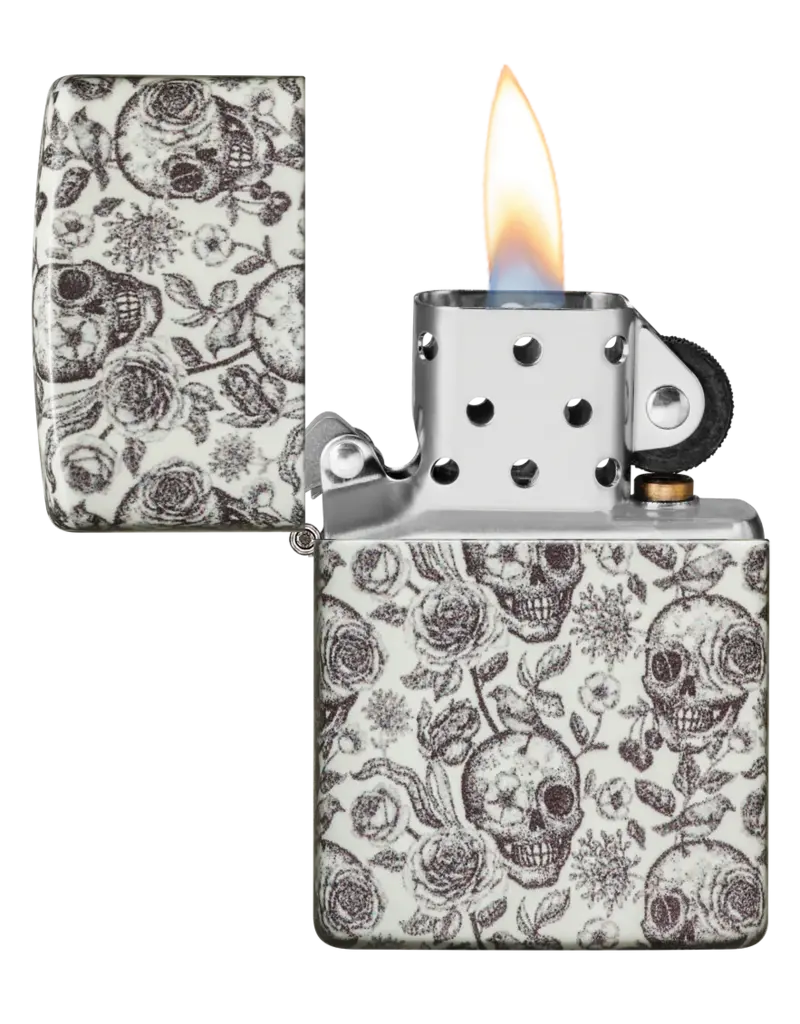 Zippo Glow in the Dark Skeleton Design