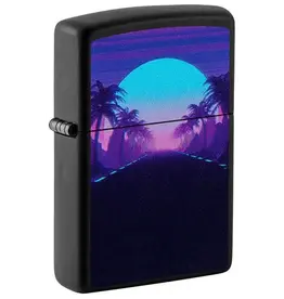 Zippo Sunset Black Light Design