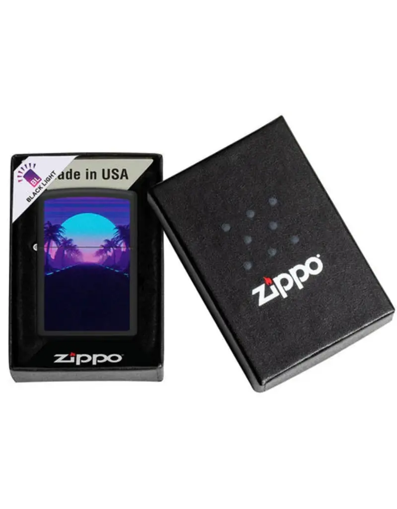 Zippo Sunset Black Light Design