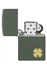 Zippo Four Leaf Clover Design