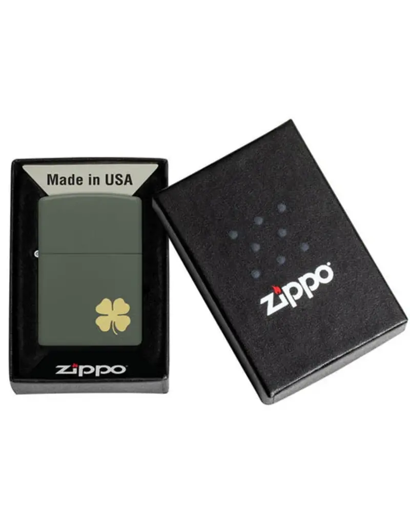 Zippo Four Leaf Clover Design