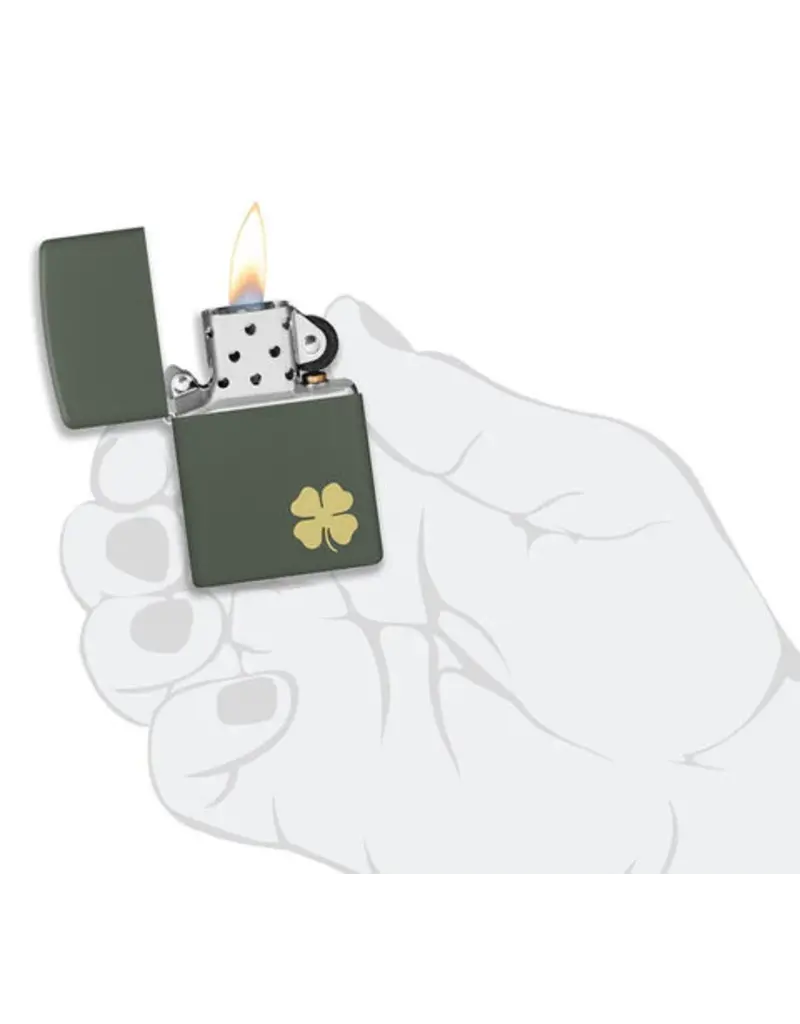 Zippo Four Leaf Clover Design