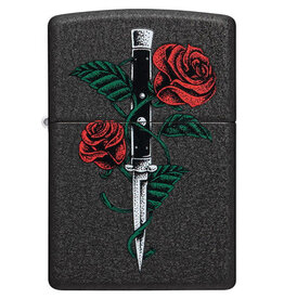 Zippo Rose Dagger Tattoo Design