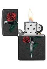 Zippo Rose Dagger Tattoo Design