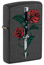 Zippo Rose Dagger Tattoo Design