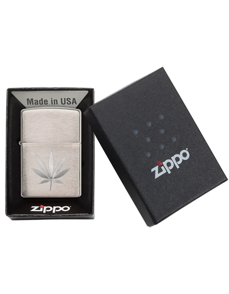 Zippo Engraved Leaf Design