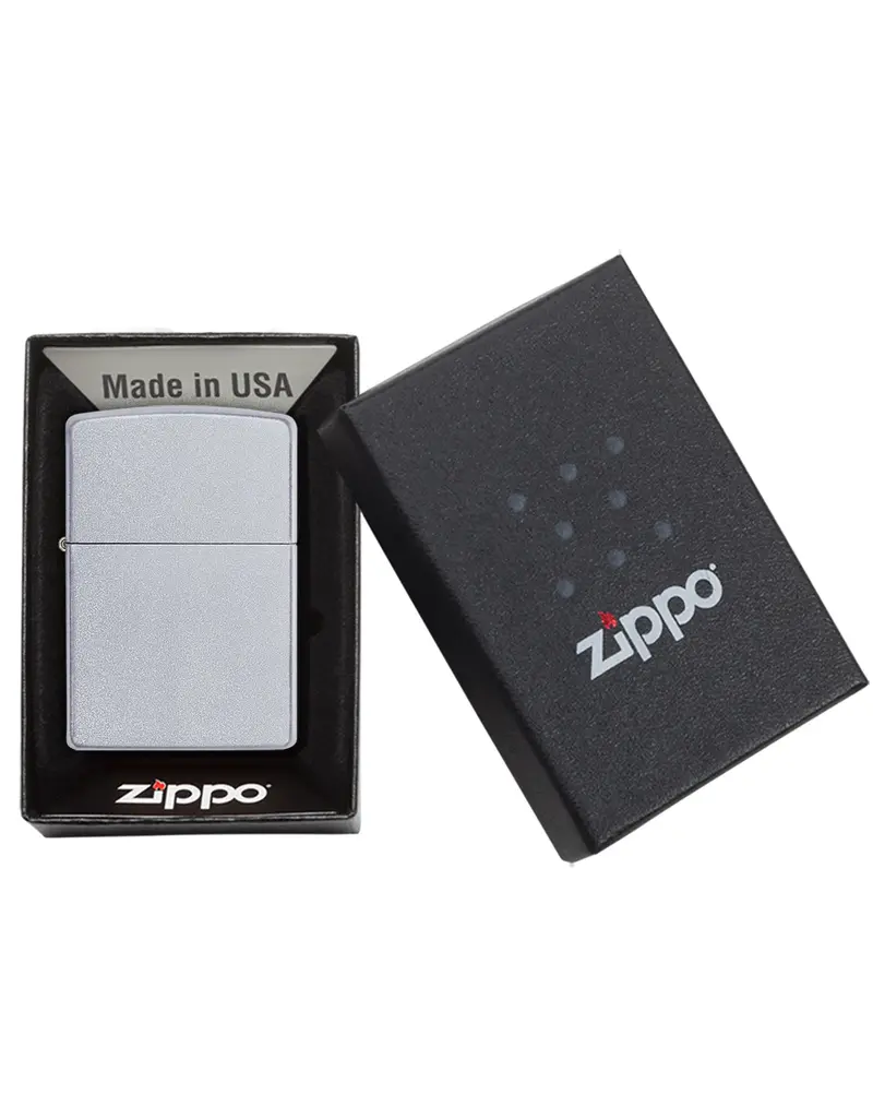 Zippo Satin Chrome Lighter