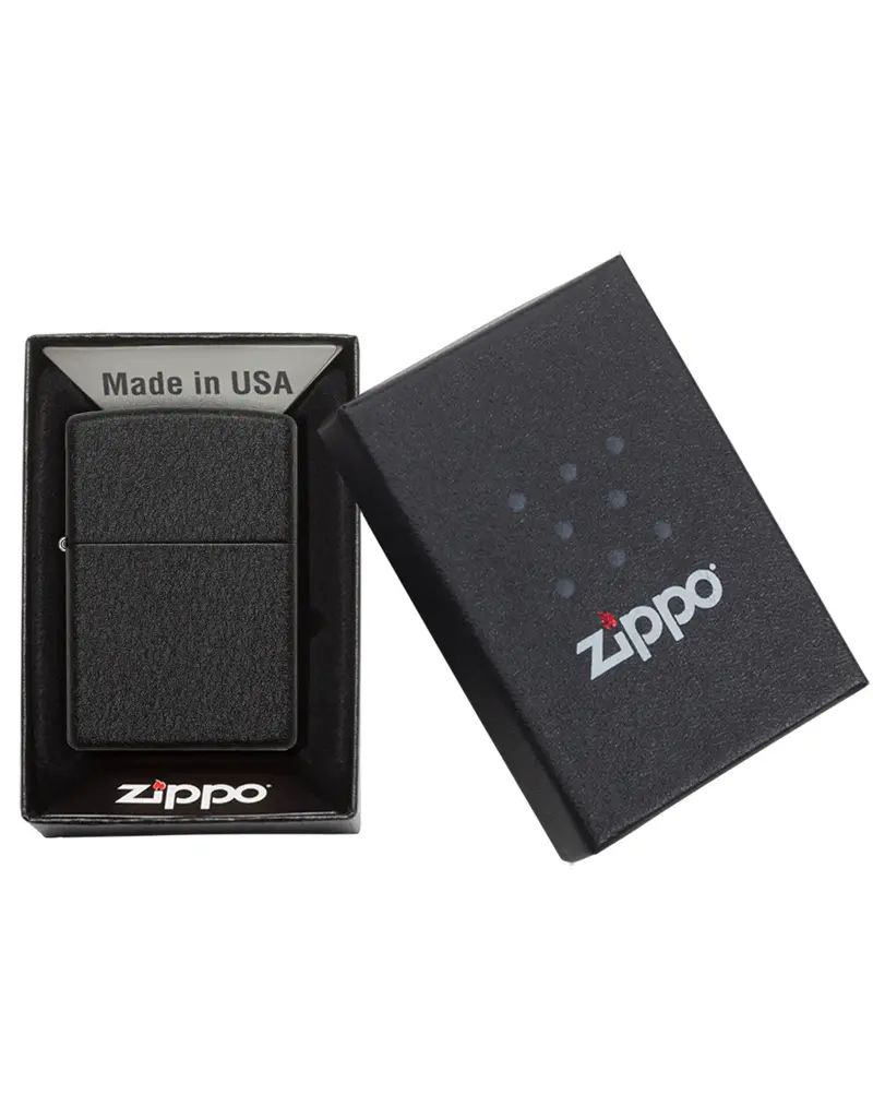 Zippo Black Crackle Lighter